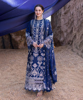 Lawn-3PC Embroidered Shirt with Digital Printed Jacquard Dupatta-1411